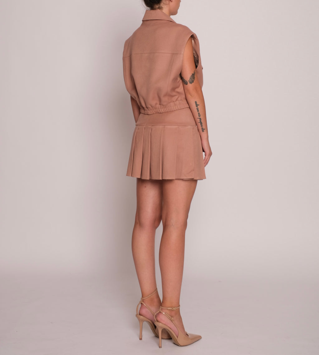 Мини плисирана пола